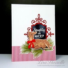 Christmas Deer Card Set #4