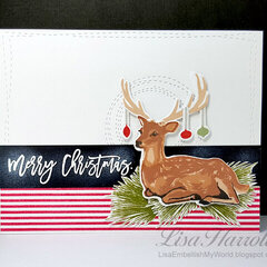 Christmas Deer Card Set #1