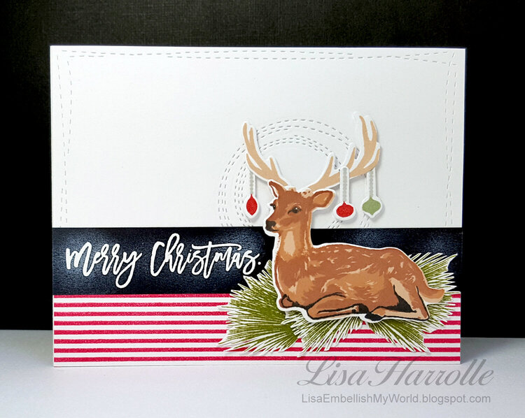 Christmas Deer Card Set #1