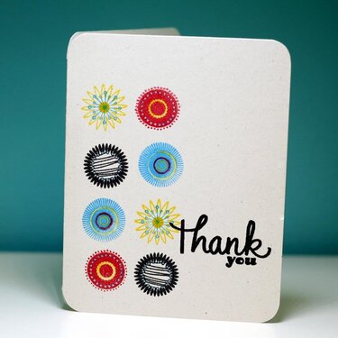 Stamped Thank You Card