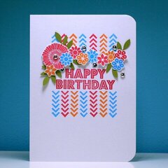 Happy Birthday Stamped Card