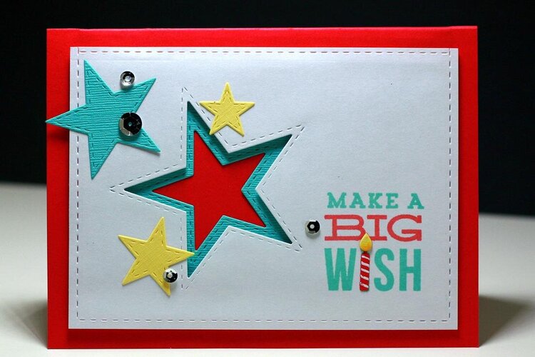 Big Wish Star Pop-up Card