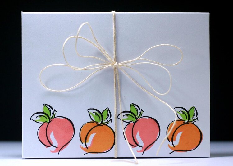 Peachy Card Set - Gift Box Front