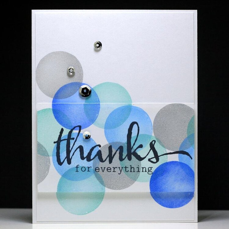 Thanks for Everything Circle Stamping #3