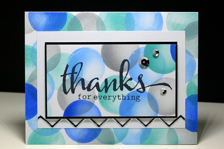 Thanks for Everything Circle Stamping #2