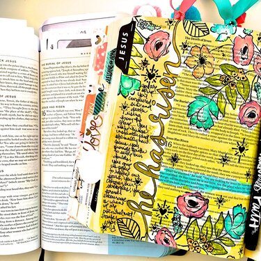 Journaling Bible Layout - He has Risen