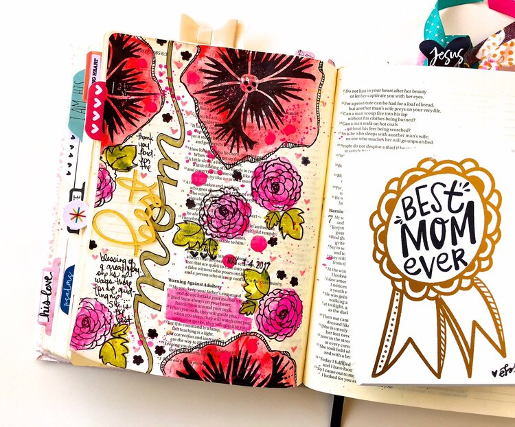 Best Mom Bible Journaling Layout