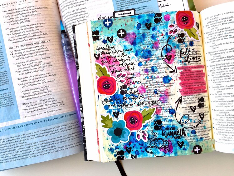 Bible Journaling Layout