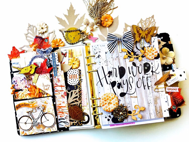 Planner Dashboard and Pocket Layout for Fall