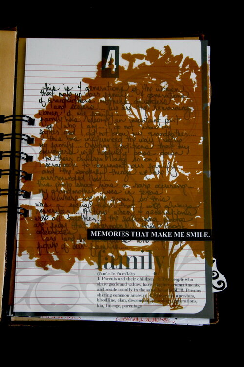 Family Minibook Transparent Family Tree Page - Teresa Collins New Family Matters Collection