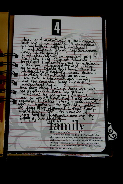 Family Minibook Family Ledger Page - Teresa Collins New Family Matters Collection