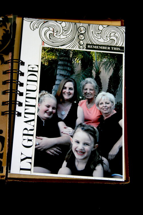 Family Minibook Gratitude Page - Teresa Collins New Family Matters Collection