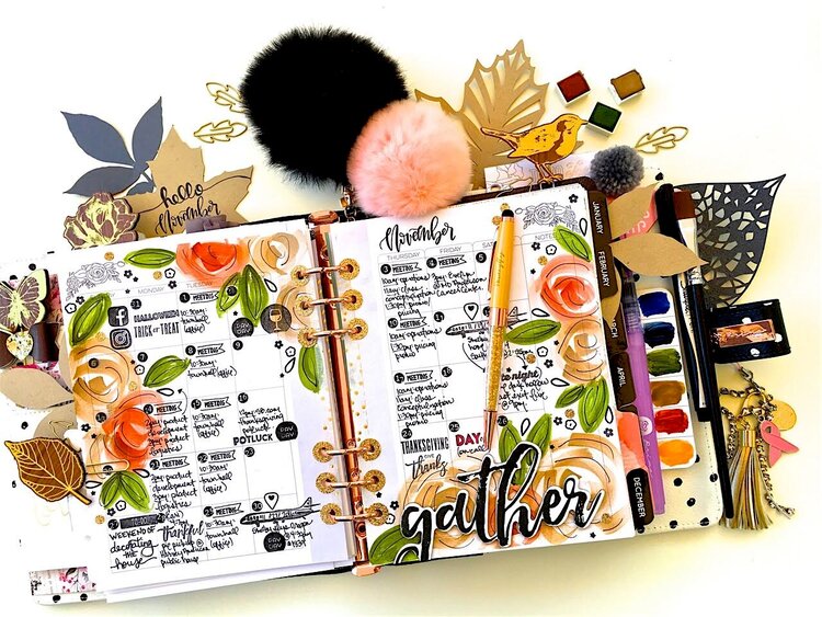 November Monthly Planner Layout