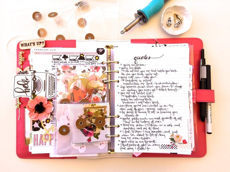 Quote Planner Layout