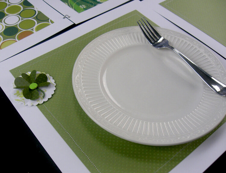St. Patrick&#039;s Day Shamrock Placemat