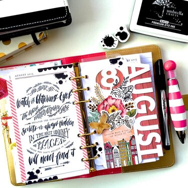 August Planner Divider Page