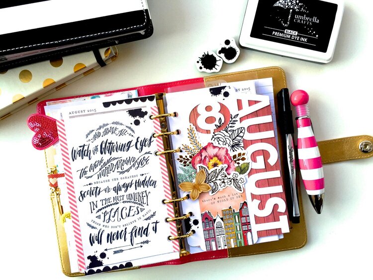August Planner Divider Page