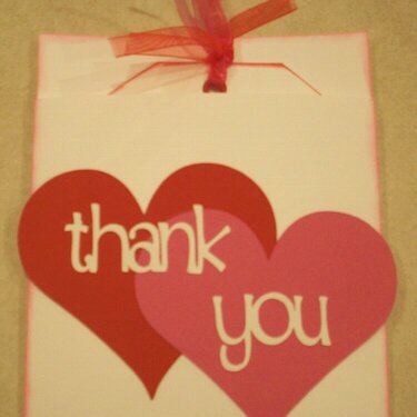 Valentine&#039;s Day thank you card