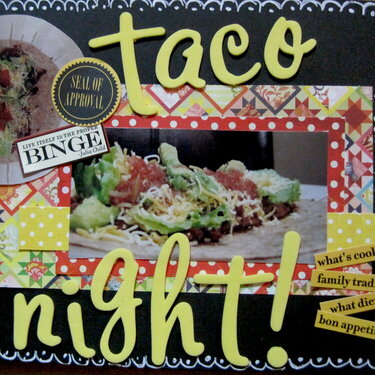 13 october wednesday: taco night