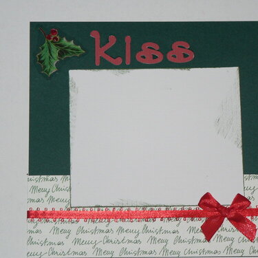 Kiss layout for Christmas ABC swap