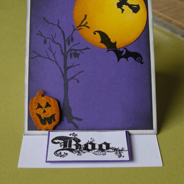 Halloween easel card