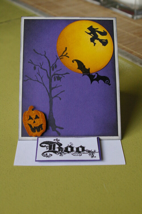 Halloween easel card