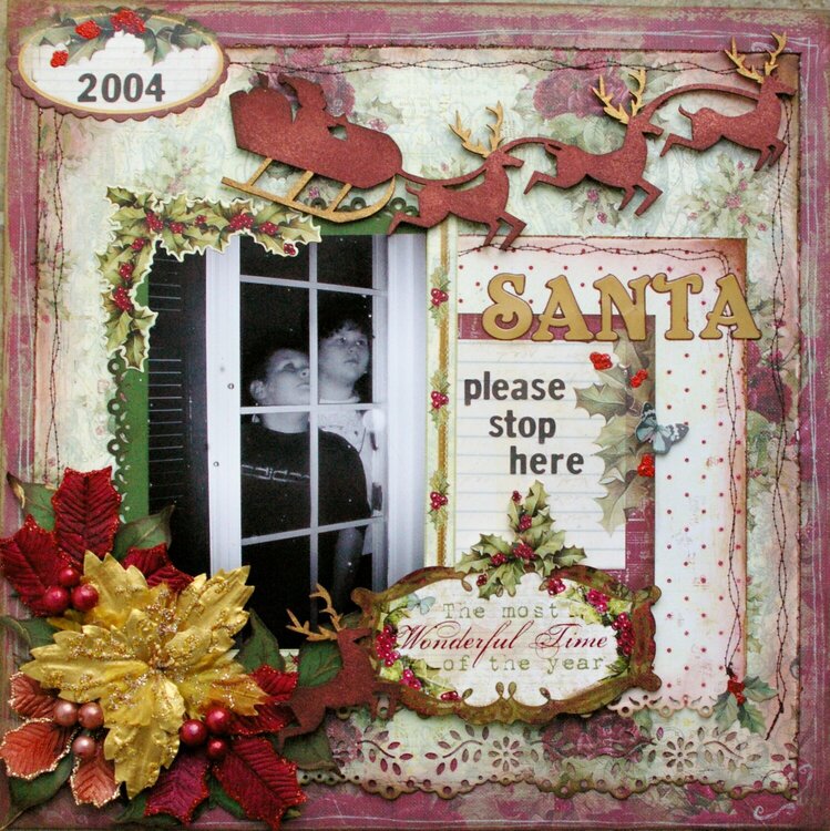 Santa Please Stop Here- ScrapThat Dec kit