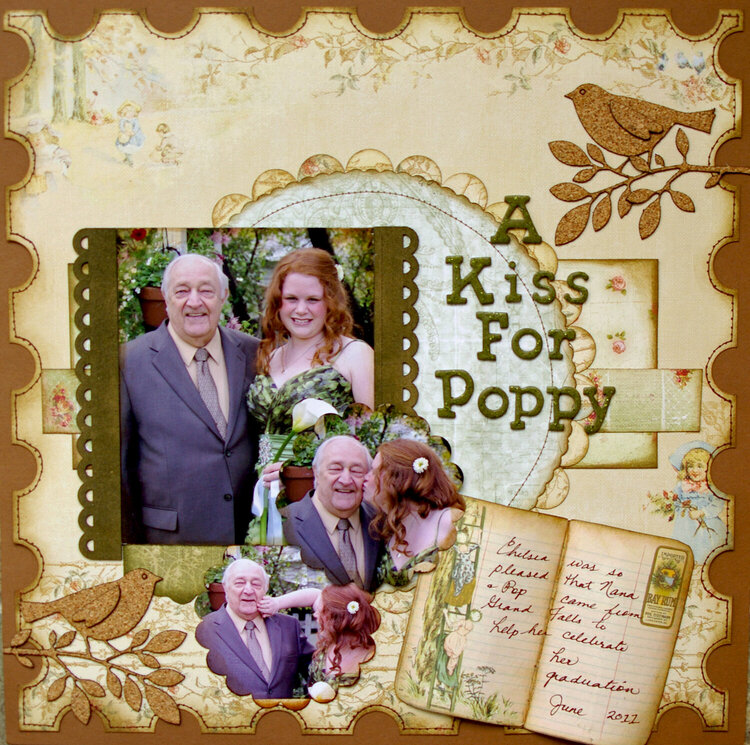 A Kiss For Poppy- Oct ScrapThat kit