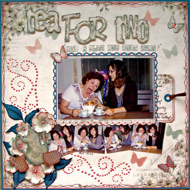 Tea For Two ScrapThat Sept Pion Kit