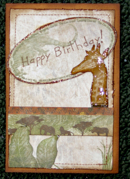 Happy Birthday zoo card