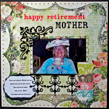 Happy Retirement Mother- April ScrapThat kit