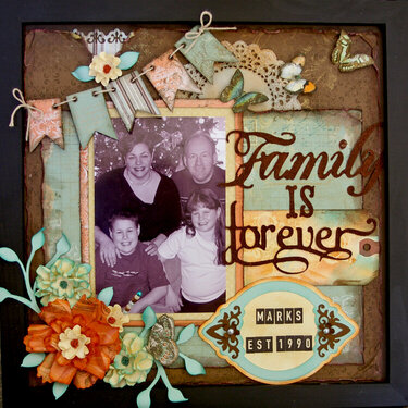 Family is Forever 3D frame