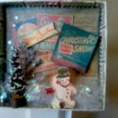 Vintage Shadowbox ornament