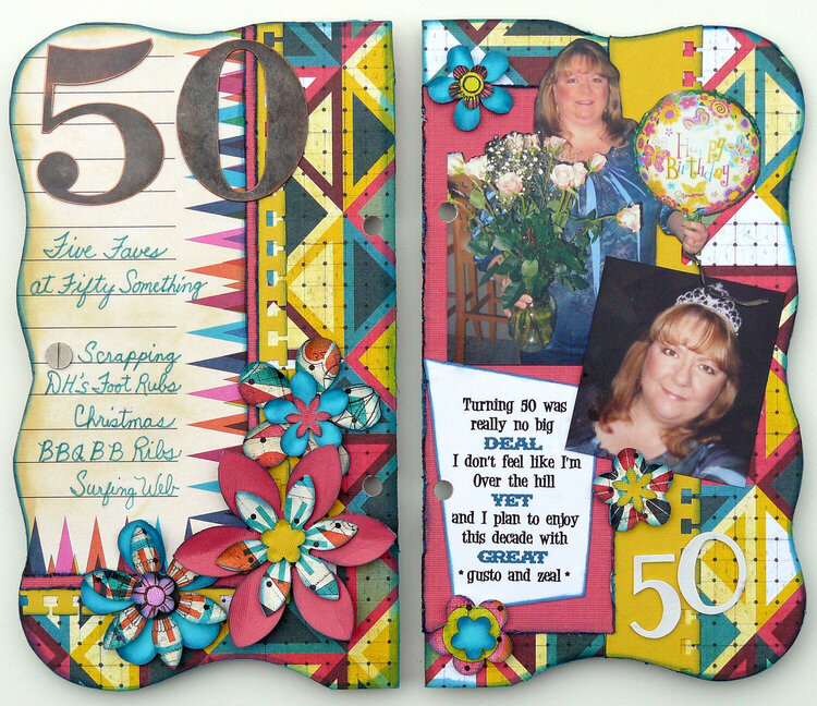 My Life @ 50 SOMETHING  - Mini-Album 2011 NSD Challenge - 1 &amp; 2 Pages