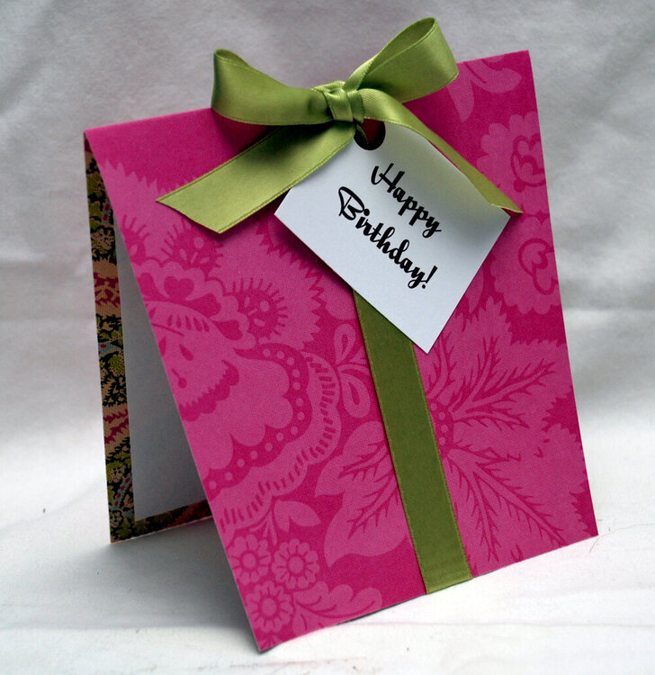 Pink Birthday Box Card
