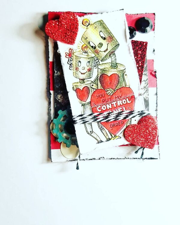 Valentine&#039;s Day ATC- Vintage