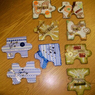 faith embellished puzzle pieces