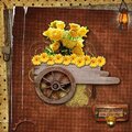 Yellow Roses Cart