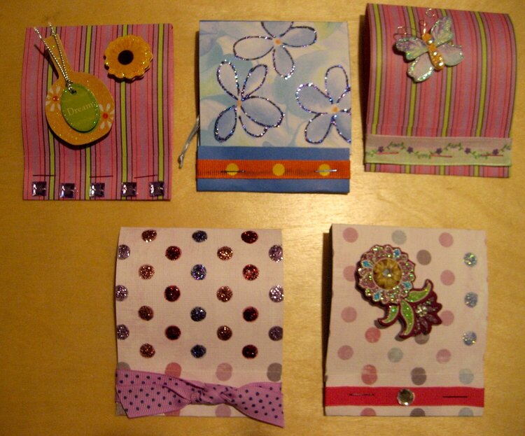 girly girl swap - other glam (matchbooks w/ a scrapbooking surprise inside)