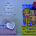 altered binder clip swap - love wedding romance