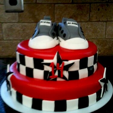 Front view of Chase&#039;s Birthday Cake