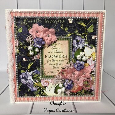 Graphic 45 Floral Shoppe Mini Album By Cheryl&#039;s paper Creations