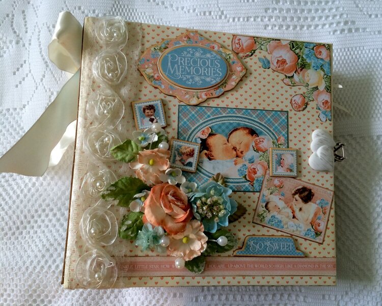 Graphic 45 &quot;Precious Memories&quot; Baby Album By Cheryl&#039;s Paper Creations