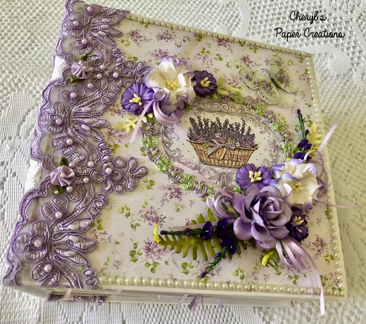 Stamperia Provence Mini Album By Cheryl&#039;s Paper Creations