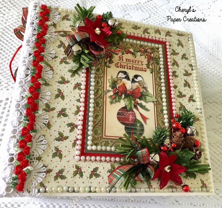 Stamperia Christmas Vintage Mini Album BY Cheryl&#039;s Paper Creations
