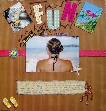 My Husband&#039;s First Scrapbook Page