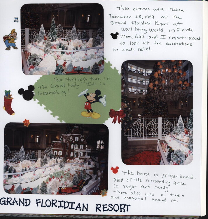 Grand Floridian Resort Gingerbread House Dec. 1999