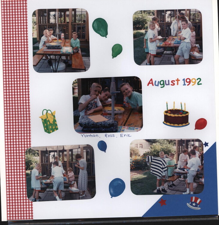 Birthdays Summer 1992