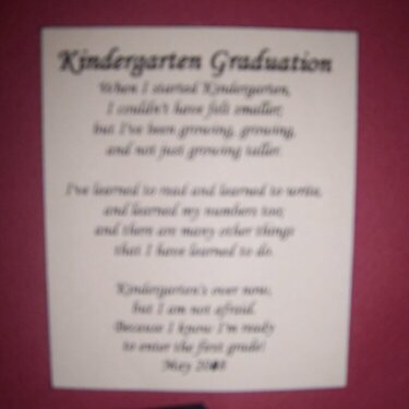 Kinder Grad Poem