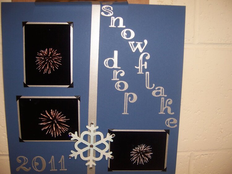 Happy New 2011 Snowflake  DROP